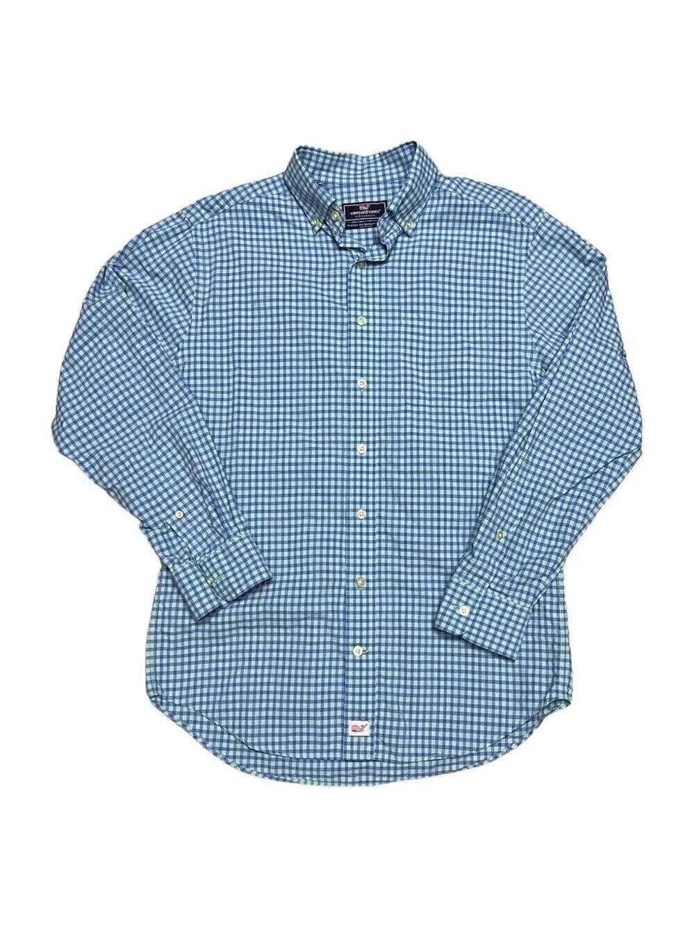 Vineyard Vines PLAID MURRAY Luxury Designer Casual Business Button Shirt Small
